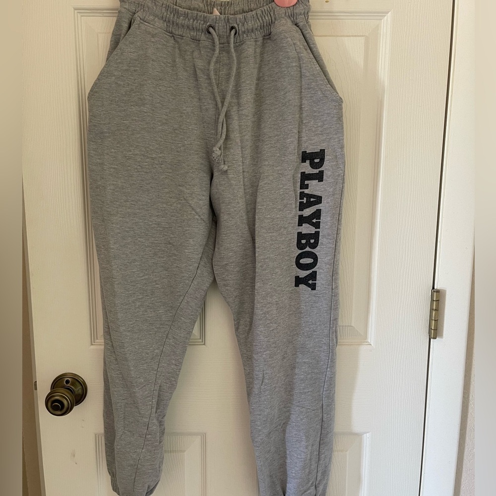 PLAYBOY Gray Track Pants